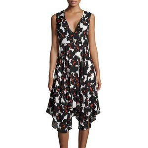 A.L.C. Hankerchief Silk Wrap Dress